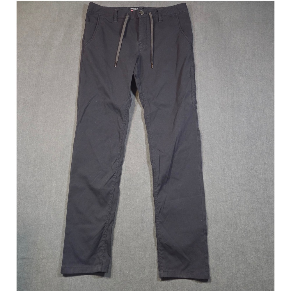686 Everywhere Technical Pants Mens 32x34 Black Slim Fit Stretch DWR Travel